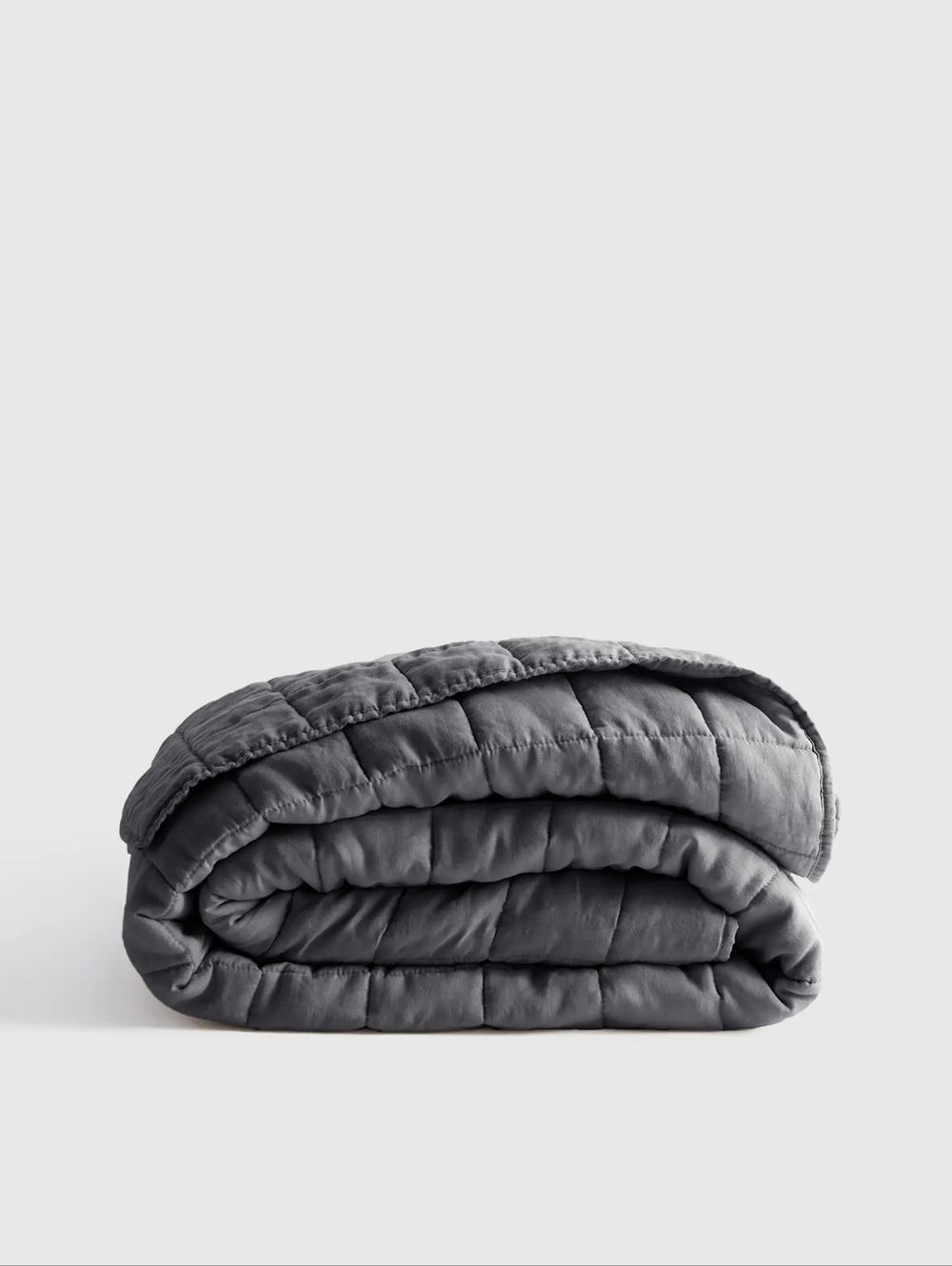 Quince Airy Gauze Comforter Queen Size Charcoal NWT